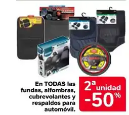 Carrefour En todas las fundas, alfombras, cubrevolantes y respaldos para automóvil. oferta