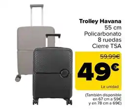 Carrefour Trolley Havana oferta