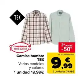 Carrefour TEX Camisa hombre oferta