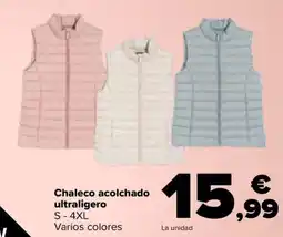 Carrefour TEX Chaleco acolchado ultraligero S-4XL oferta