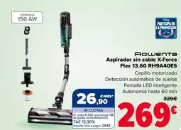 Carrefour ROWENTA Aspirador sin cable X-Force Flex 13.60 RH9A40ES oferta