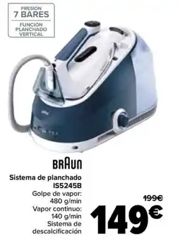 Carrefour BRAUN Sistema de planchado IS5245B oferta