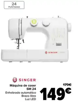 Carrefour SINGER Máquina de coser SM 24 oferta