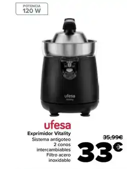 Carrefour UFESA Exprimidor Vitality oferta