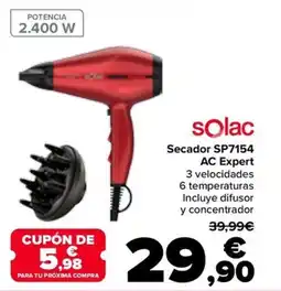 Carrefour SOLAC Secador SP7154 AC Expert oferta