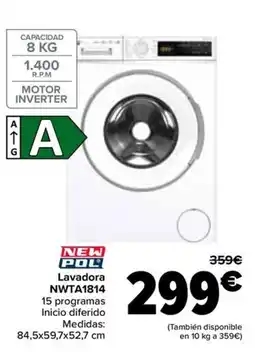 Carrefour NEW POL Lavadora NWTA1814 oferta