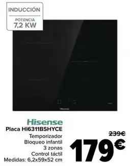 Carrefour HISENSE Placa HI6311BSHYCE oferta