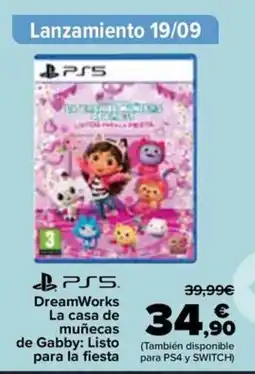 Carrefour PS5 DreamWorks La casa de muñecas de Gabby: Listo para la fiesta oferta
