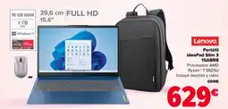 Carrefour LENOVO Portátil IdeaPad Slim 3 15ABR8 oferta