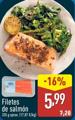 ALDI Filetes de salmón oferta