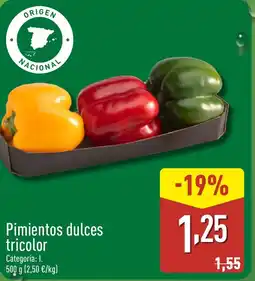 ALDI Pimientos dulces tricolor oferta