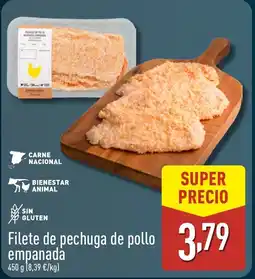 ALDI Filete de pechuga de pollo empanada oferta