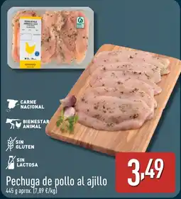 ALDI Pechuga de pollo al ajillo oferta