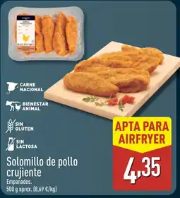 ALDI Solomillo de pollo crujiente oferta
