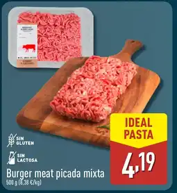 ALDI Burger meat picada mixta oferta