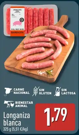 ALDI Longaniza blanca oferta