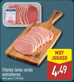 ALDI Filetes lomo cerdo extratierno oferta