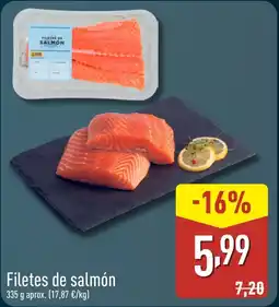 ALDI Filetes de salmón oferta