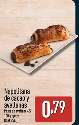 ALDI Napolitana de cacao y avellanas oferta