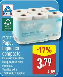 ALDI ESSELT Papel higiénico compacto oferta