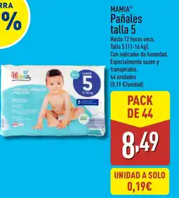 ALDI MAMIA Pañales talla 5 oferta