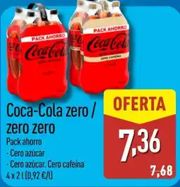 ALDI COCA-COLA zero/ zero zero oferta