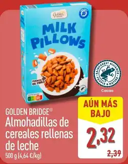 ALDI GOLDEN BRIDGE Almohadillas de cereales rellenas oferta