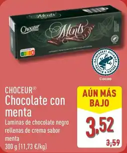 ALDI CHOCEUR Chocolate con menta oferta
