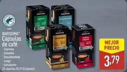 ALDI BARISSIMO Cápsulas de café oferta