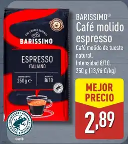 ALDI BARISSIMO Café molido espresso oferta