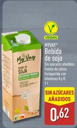 ALDI MYVAY Bebida de soja oferta