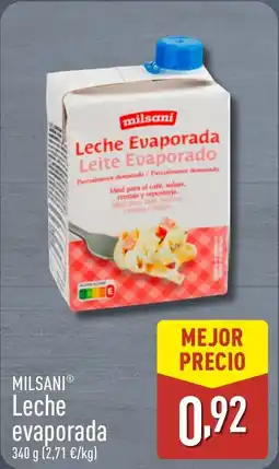 ALDI MILSANI Leche evaporada oferta