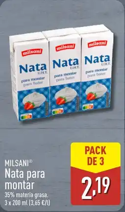 ALDI MILSANI Nata para montar oferta