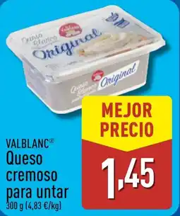 ALDI VALBLANC Queso cremoso para untar oferta