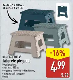 ALDI HOME CREATION Taburete plegable oferta
