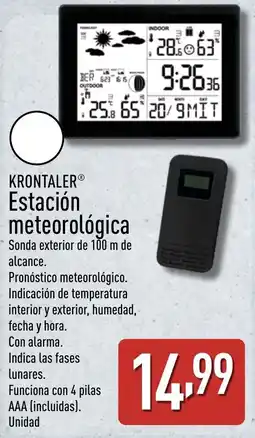 ALDI KRONTALER Estación meteorológica oferta