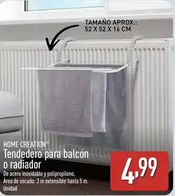 ALDI HOME CREATION Tendedero para balcón LLLT oferta