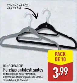 ALDI HOME CREATION Perchas antideslizantes oferta