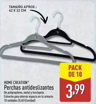 ALDI HOME CREATION Perchas antideslizantes oferta