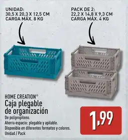 ALDI HOME CREATION Caja plegable de organización oferta