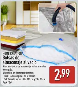 ALDI HOME CREATION Bolsas de almacenaje al vacío oferta