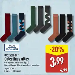 ALDI UP2FASHION Calcetines altos oferta