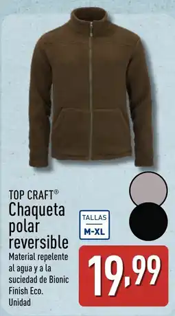 ALDI TOP CRAFT Chaqueta polar reversible oferta
