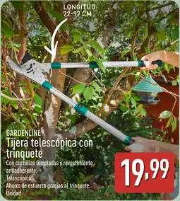 ALDI GARDENLINE Tijera telescópica con trinquete oferta