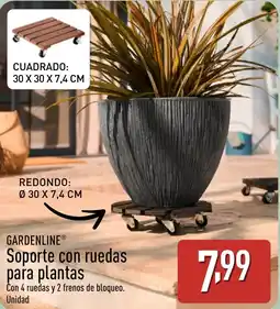 ALDI GARDENLINE Soporte con ruedas para plantas oferta