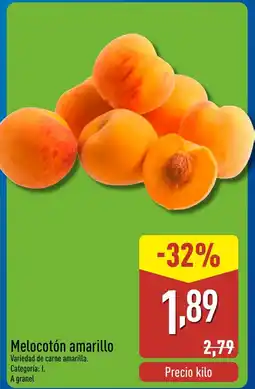 ALDI Melocotón amarillo oferta