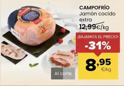 Autoservicios Familia CAMPOFRÍO Jamón cocido extra oferta