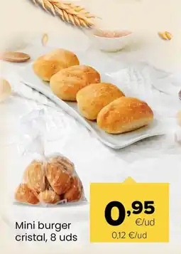 Autoservicios Familia Mini burger cristal oferta