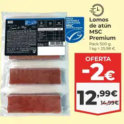 La Sirena Lomos de atún MSC Premium oferta