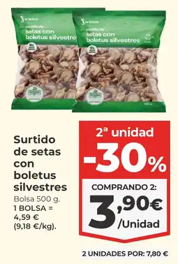 La Sirena Surtido de setas con boletus silvestre oferta